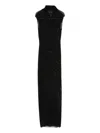 Jean Paul Gaultier Sequin-embellished Maxi Dress In Black