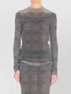 Jean Paul Gaultier Body Shadow And Prince Of Wales Top In Gray