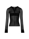 Jean Paul Gaultier The Viscose Knitted Long Sleeves Crew Neck Pullover In Black