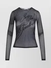 Jean Paul Gaultier Top The Sequin In Tulle Nero Donna