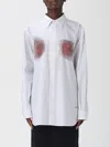 Jean Paul Gaultier White 'the Blurry Roses Print' Shirt In White