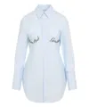 Jean Paul Gaultier Underboob Transfer Print Shirt For Women In Lightblue