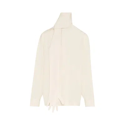 Pre-owned Jean Paul Gaultier Shirt With Glove Detail 'ecru' | Cream | Women's Size 34 In White