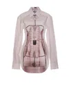 Jean Paul Gaultier Illusion Collared Graphic Print Shirt