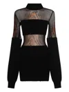 Jean Paul Gaultier Knee Length Dress Fitted Silhouette In Black