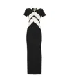 Jean Paul Gaultier Short Sleeve Dress In Black/white