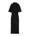Jean Paul Gaultier Printed Cotton-blend Jersey Maxi Dress In Black