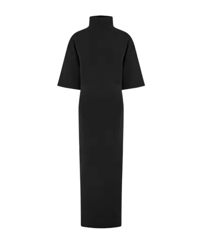 Jean Paul Gaultier Short Sleeve Dress In Black
