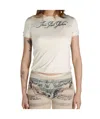 Jean Paul Gaultier 'the Ecru Tattoo' T-shirt In Nude