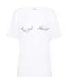 Jean Paul Gaultier Logo-lettering Cotton T-shirt In White