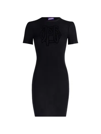 Jean Paul Gaultier Short-sleeve Mini Dress In Black