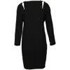 Jean Paul Gaultier Shoulder Cutout Dress In Black Triacetate In Black