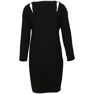 Jean Paul Gaultier Shoulder Cutout Dress In Black Triacetate