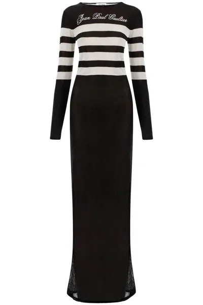 JEAN PAUL GAULTIER SIGNATURE STRIPED KNIT SAILOR DRESS