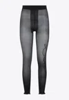 Jean Paul Gaultier Signature Script Sheer Tights