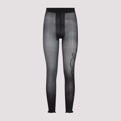 Jean Paul Gaultier Signature Tights In Black