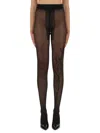 Jean Paul Gaultier "signature" Tights Stockings In Black