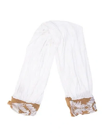 Pre-owned Jean Paul Gaultier Silk Printed Scarf In Multi