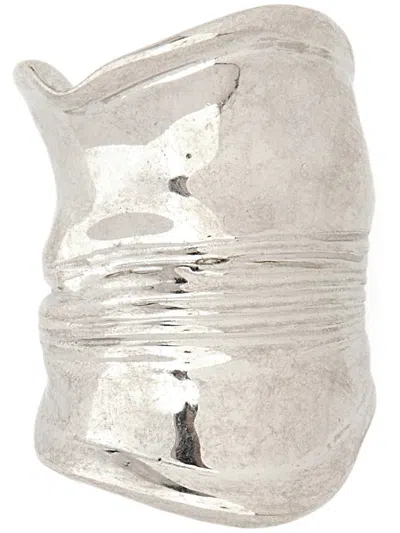 Jean Paul Gaultier Silver Brass Rings In Neutral