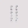 Jean Paul Gaultier Crystal-embellished Drop Earrings In Silver