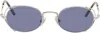 Jean Paul Gaultier Silver 'the 55-3175' Sunglasses In 91-silver