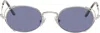 Jean Paul Gaultier Silver 55-3175 Sunglasses In 91 Silver