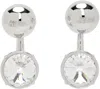 Jean Paul Gaultier Silver 'the Diamond' Earrings In 91-silver