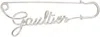 Jean Paul Gaultier Silver 'the Gaultier' Brooch In 91-silver