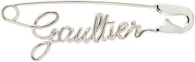 Jean Paul Gaultier Silver 'the Gaultier Safety Pin' Single Earring In 91 Silver