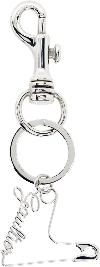 Jean Paul Gaultier Silver 'the Heart Safety Pin' Keychain