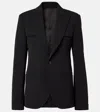 Jean Paul Gaultier Tailored Jacket With Structured Shoulders And Front Pockets In Black