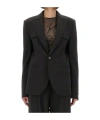 Jean Paul Gaultier Tailored Jacket With Structured Shoulders And Front Pockets