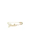 Jean Paul Gaultier Gold 'the Gaultier Safety Pin' Single Earring In Yellow