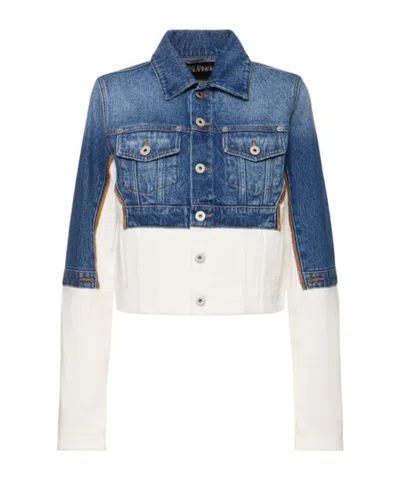 Jean Paul Gaultier Single-breasted Button-up Denim Jacket In Blue