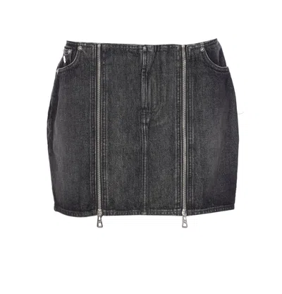 Jean Paul Gaultier Mini Skirt With Pockets And Belt Loops In Black