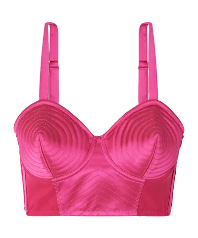 Jean Paul Gaultier Sleeveless, Bra-style Top In Pink