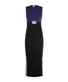 Jean Paul Gaultier Logo-print Midi Dress In Black
