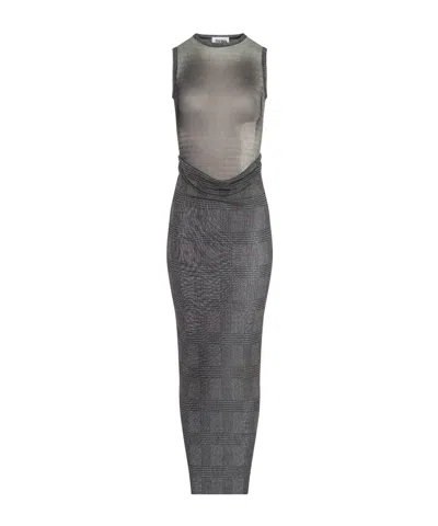 Jean Paul Gaultier Sleeveless Dress In Gray