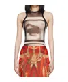 Jean Paul Gaultier Sleeveless Jumpsuit In Multi
