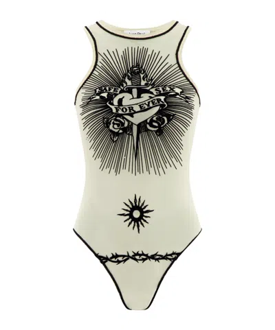 Jean Paul Gaultier Sleeveless Jumpsuit In Nude