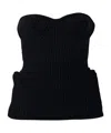 Jean Paul Gaultier Sleeveless Sweater In Black