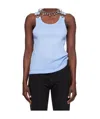 Jean Paul Gaultier The Straps Cotton Tank Top In Blue