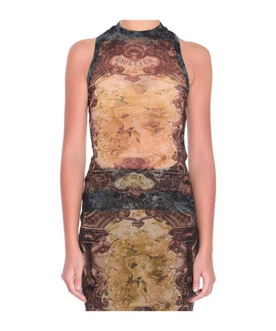 Jean Paul Gaultier Sleeveless Vest In Pink