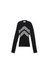 Jean Paul Gaultier Slim-fit Top With Transparent Chevron Panels