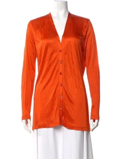 Pre-owned Jean Paul Gaultier Soleil Vintage 2000's Button-up Top In Orange