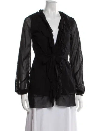 Pre-owned Jean Paul Gaultier Soleil Vintage 2000's Top In Black