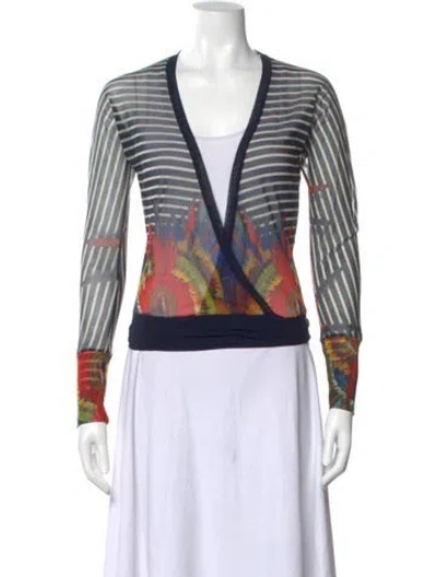 Pre-owned Jean Paul Gaultier Soleil Vintage 2000's Top In Blue
