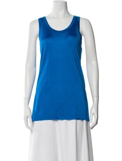 Pre-owned Jean Paul Gaultier Soleil Vintage 2000's Top In Blue