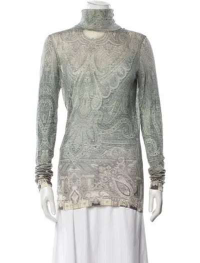 Pre-owned Jean Paul Gaultier Soleil Vintage 2000's Top In Green