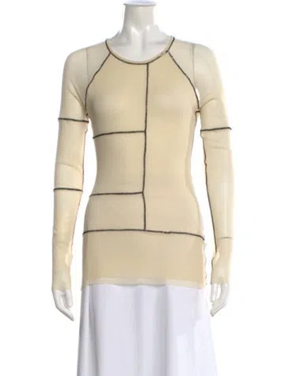 Pre-owned Jean Paul Gaultier Soleil Vintage 2000's Top In Neutral
